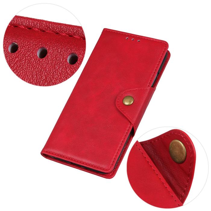 Bild 4, Samsung Galaxy S23 FE Fodral Magnetisk Mässing Röd
