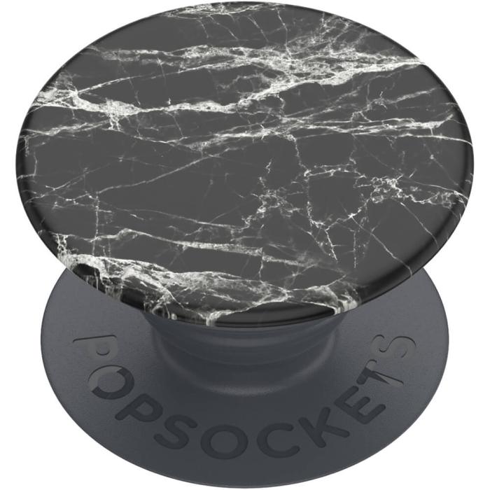 Bild 2, PopSockets Basic Modern Marble Grip Med Ställfunktion Svart