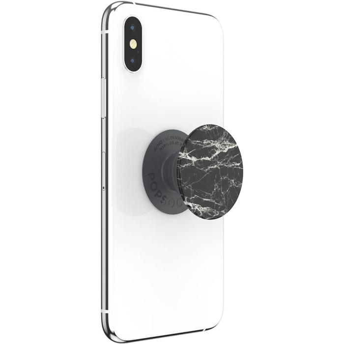 Bild 7, PopSockets Basic Modern Marble Grip Med Ställfunktion Svart