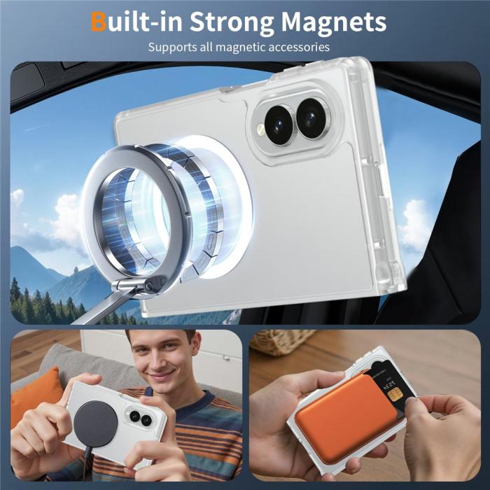 Bild 6, Samsung Galaxy Z Fold 8 Skal MagSafe TPU Transparent