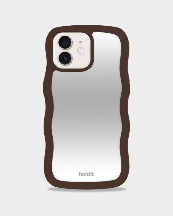 Bild 1, holdit iPhone 15 / 14 / 13 Skal Wavy Chocolate/Mir