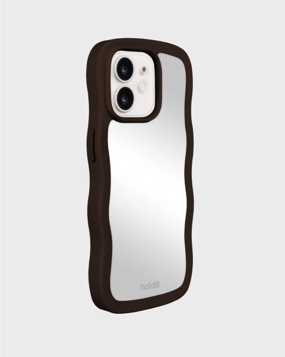 Bild 2, holdit iPhone 15 / 14 / 13 Skal Wavy Chocolate/Mir