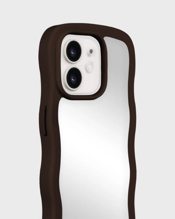 Bild 3, holdit iPhone 15 / 14 / 13 Skal Wavy Chocolate/Mir