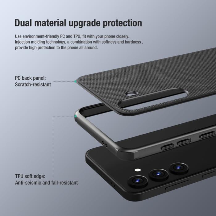 Bild 5, NILLKIN Galaxy S24 Plus Skal Frosted Shield Pro Blå