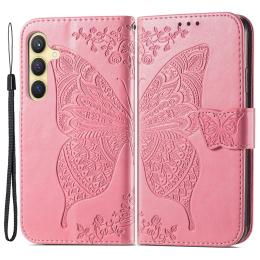 Samsung Galaxy S24 Plus Fodral Big Butterfly Rosa