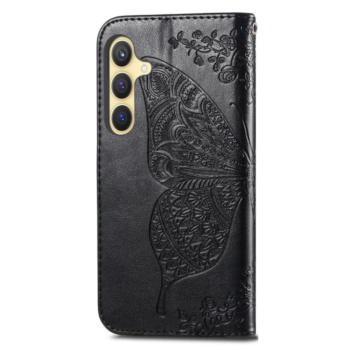 Bild 4, Samsung Galaxy S24 Plus Fodral Big Butterfly Svart