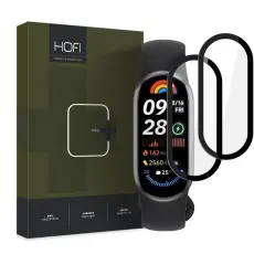 HOFI Xiaomi Smart Band 9 2-PACK Sk&auml;rmskydd Pro+ Hybrid Glas Svart
