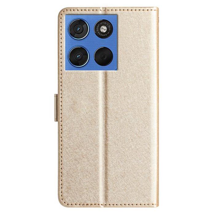 Bild 2, Motorola Edge 70 Fodral Läder Guld
