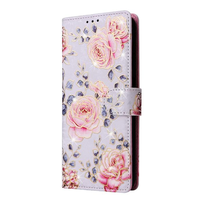 Bild 6, Samsung Galaxy S26 Fodral RFID Rosa Blommor