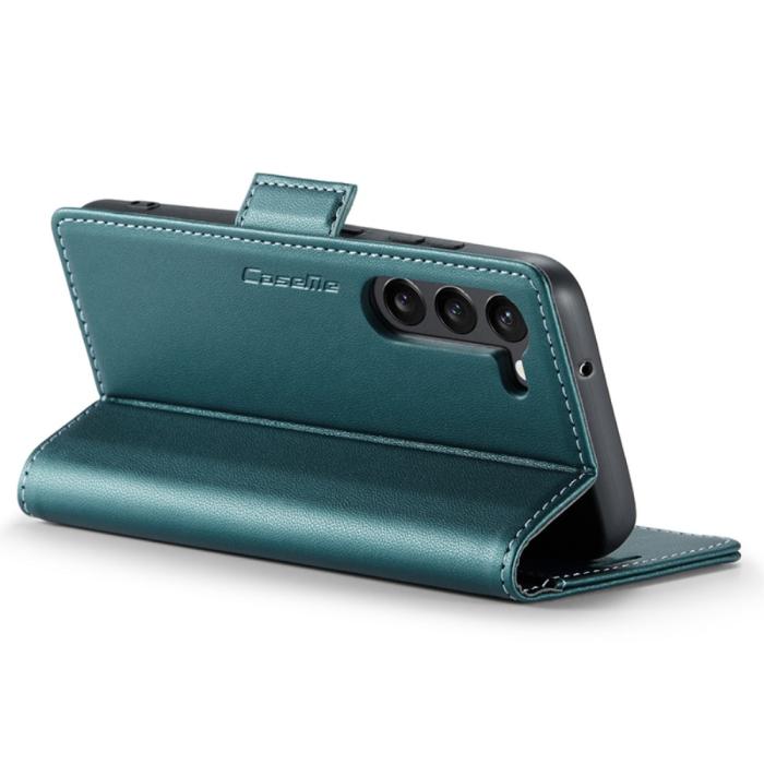 Bild 3, CASEME Galaxy S24 Fodral RFID Slim Läder Grön