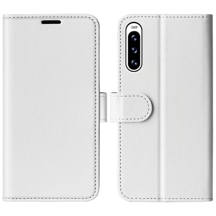 Bild 1, Sony Xperia 10 V Fodral Crazy Horse Läder Vit
