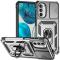 Motorola Moto G52/G82 Skal CamShield Ring Armor Silver