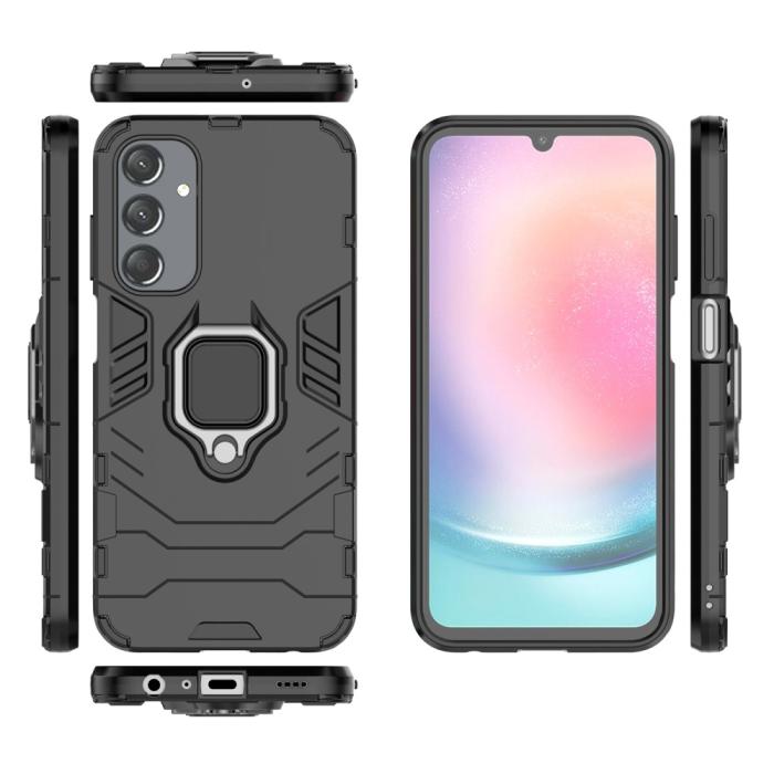 Bild 5, Samsung Galaxy A25 5G Skal Ring Hybrid Armor Svart
