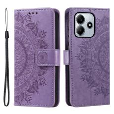 Xiaomi Redmi Note 14 5G Fodral Mandala L&auml;der Lila