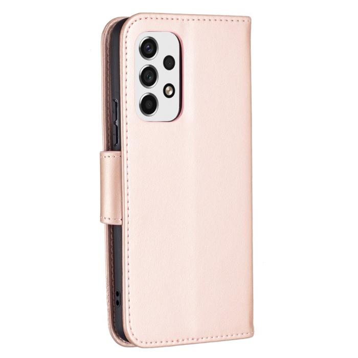 Bild 3, Samsung Galaxy A53 5G Fodral Tryckta Fjärilar Roséguld