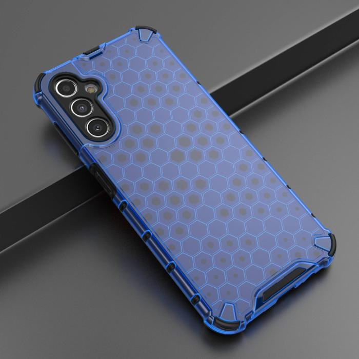Bild 2, Galaxy A14 4G/5G Skal Shockproof Honeycomb Textur Blå