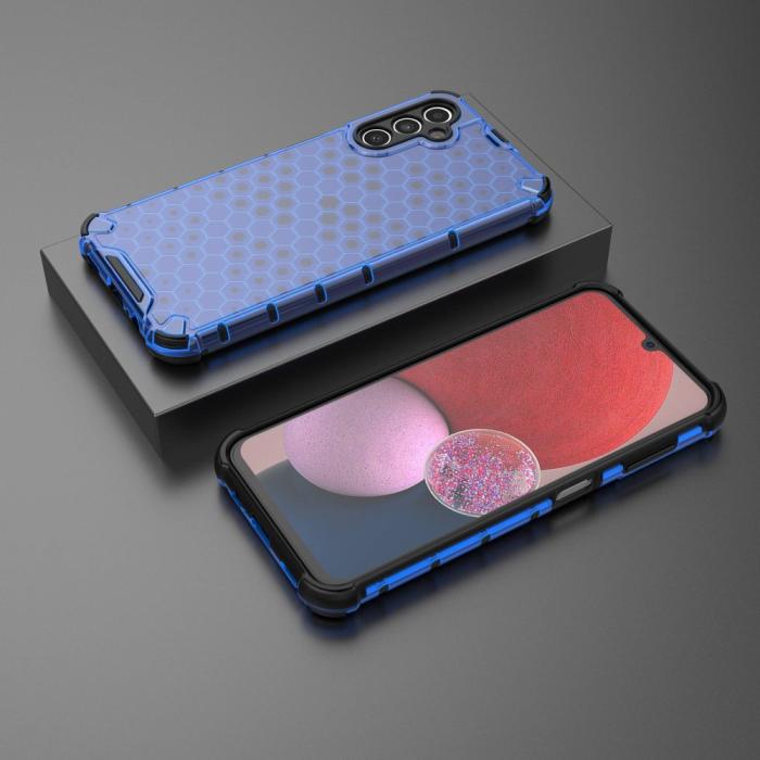 Bild 3, Galaxy A14 4G/5G Skal Shockproof Honeycomb Textur Blå