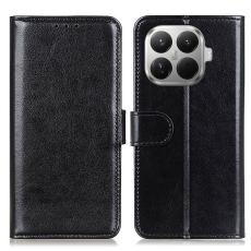 Xiaomi 17T Fodral Crazy Horse L&auml;der Svart