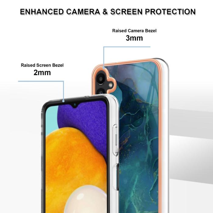 Bild 4, Samsung Galaxy A54 5G Skal Marmor TPU Grön