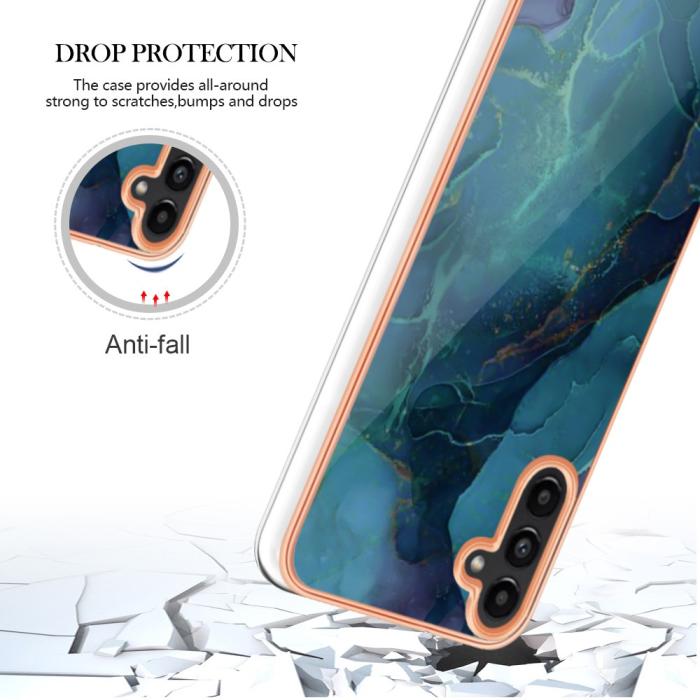 Bild 5, Samsung Galaxy A54 5G Skal Marmor TPU Grön