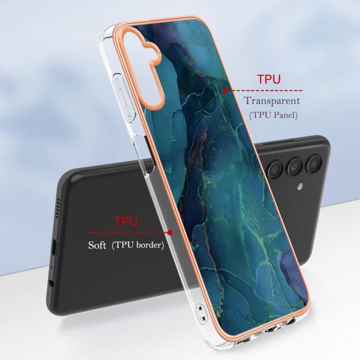 Bild 6, Samsung Galaxy A54 5G Skal Marmor TPU Grön