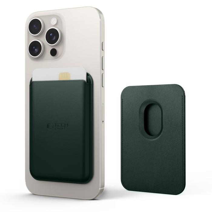 Bild 2, Tech-Protect Magnetisk MagSafe Korthållare MagWallet Khaki