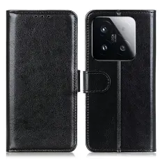 Xiaomi 15T Fodral Crazy Horse L&auml;der Svart