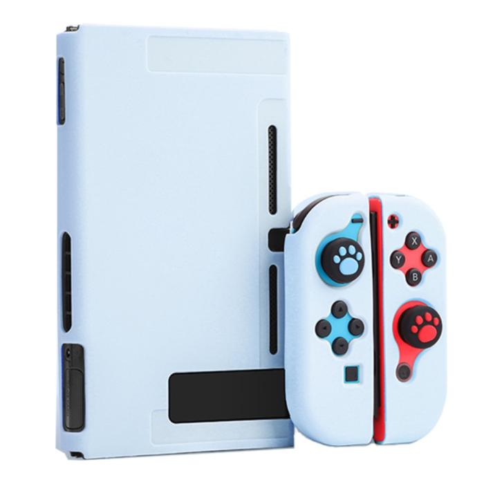Bild 1, Nintendo Switch Skal Silikon Komplett Paket Blå