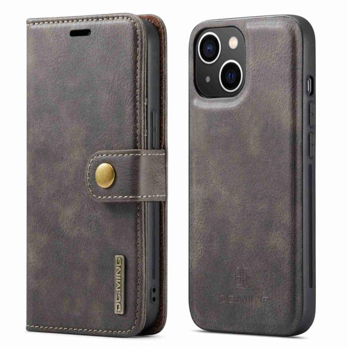 Bild 1, DG.MING iPhone 14 Plus 2in1 Magnet Fodral / Skal Grå