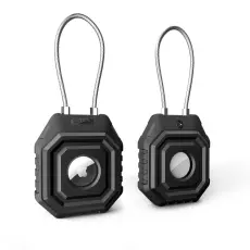 Tech-Protect Apple AirTag 2 / 1 H&aring;llare Kevlar Seal Svart