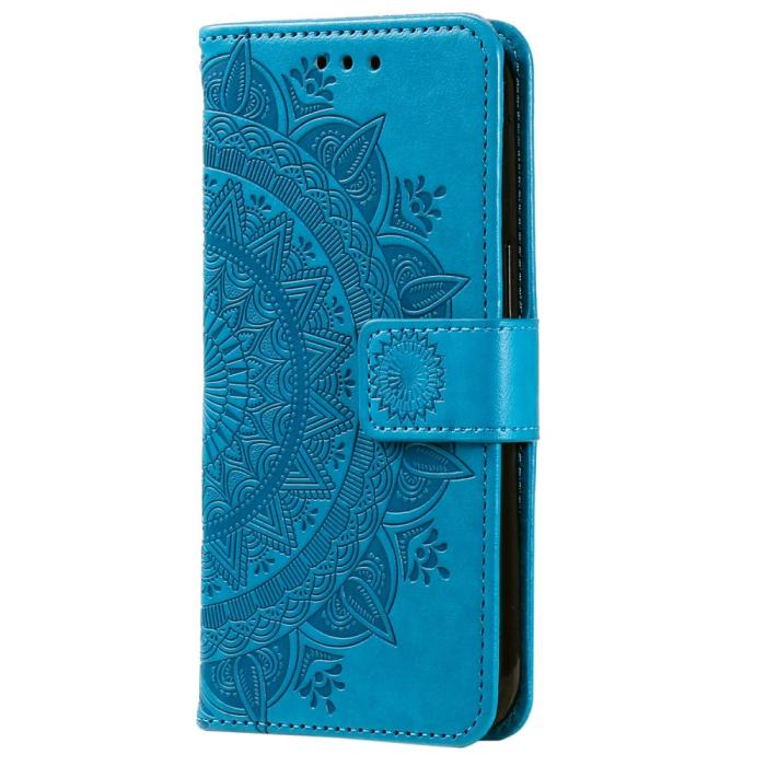 Bild 5, Samsung Galaxy S23 Plus Fodral Mandala Läder Blå