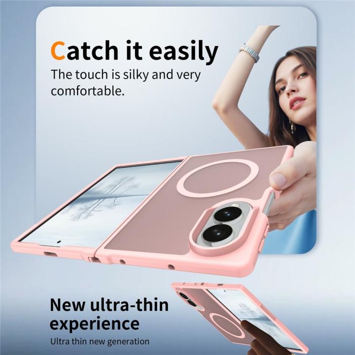 Bild 5, Samsung Galaxy Z Fold 8 Skal MagSafe TPU Rosa