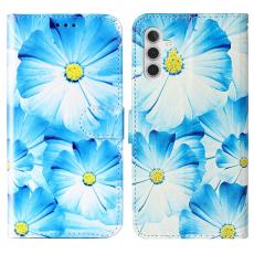 Samsung Galaxy S25 FE Fodral Med Tryck Bl&aring; Blommor