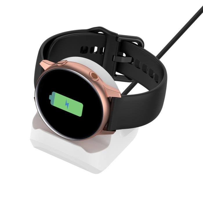 Bild 6, Samsung Galaxy Watch 4 Laddning Stativ Silikon Vit
