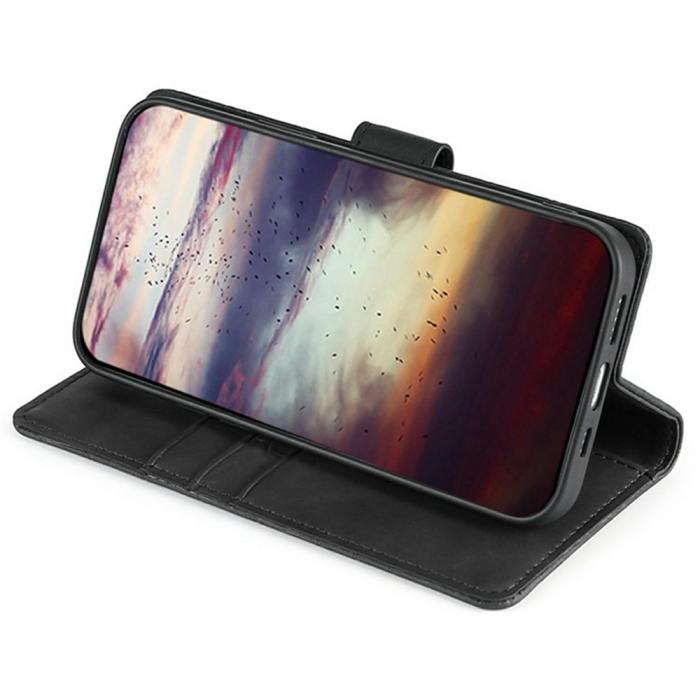 Bild 3, Honor X5c Plus Fodral Krokodil Textur Läder Svart