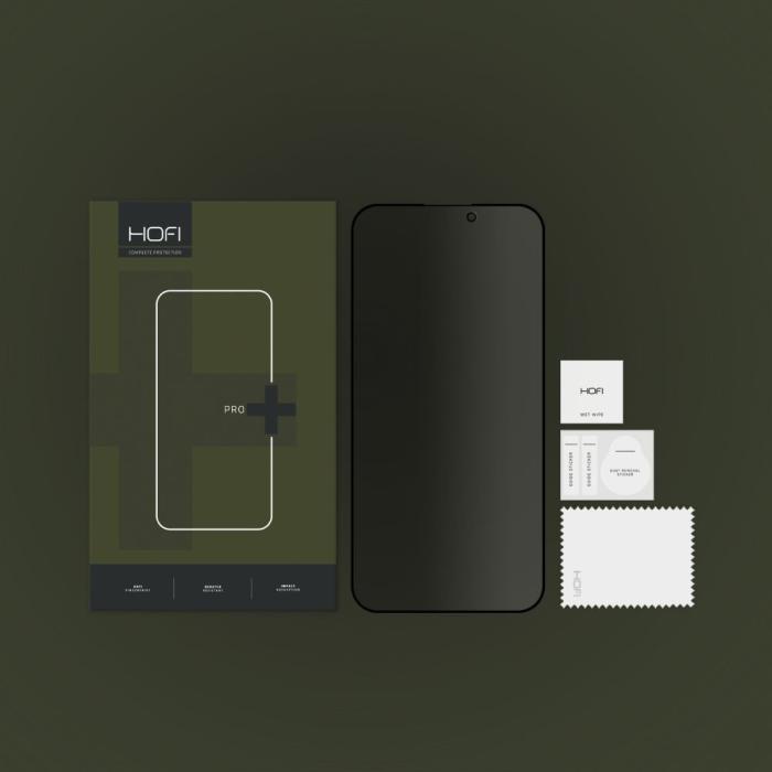 Bild 5, HOFI iPhone 15 Skärmskydd Anti Spy Pro+ Härdat Glas Privacy