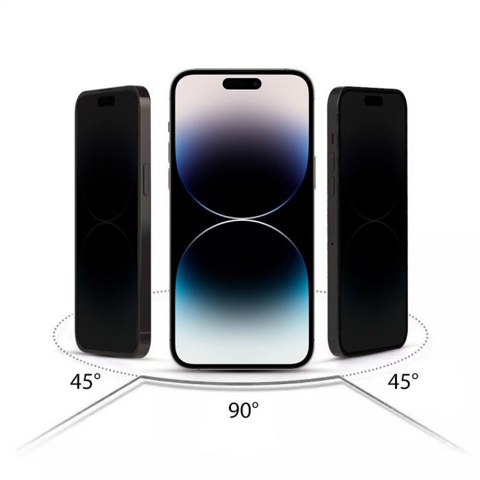 Bild 6, HOFI iPhone 15 Skärmskydd Anti Spy Pro+ Härdat Glas Privacy