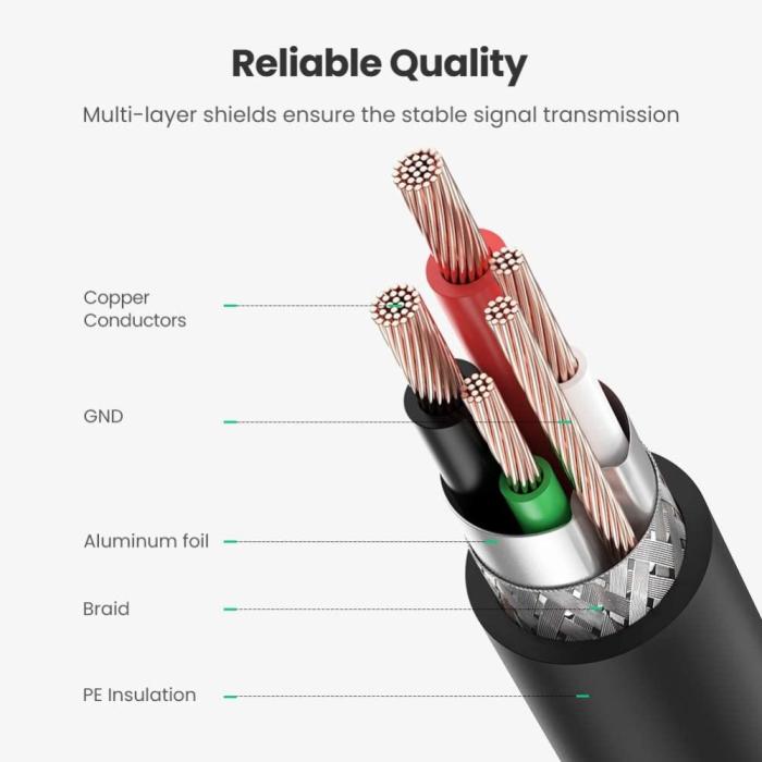 Bild 6, UGREEN 2m USB-A - USB-B 2.0 Kabel Svart