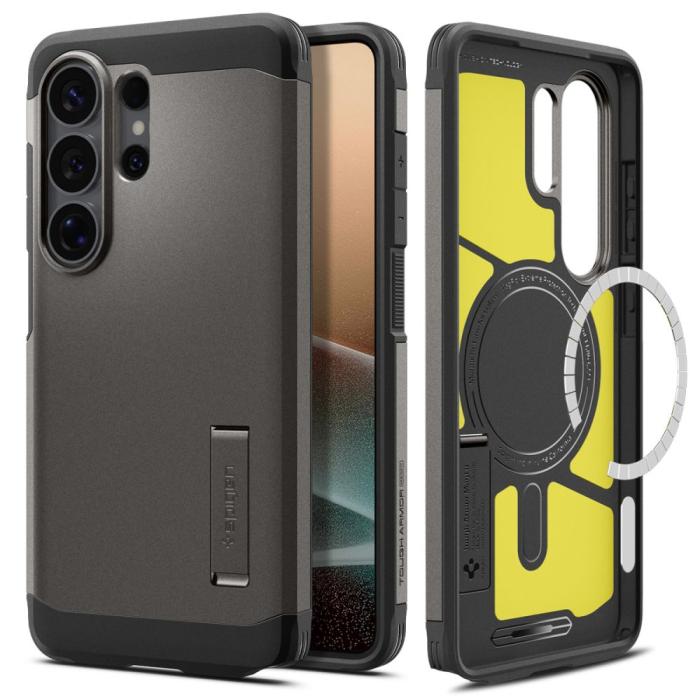 Bild 2, Spigen Galaxy S26 Ultra Skal MagSafe Tough Armor Gunmetal