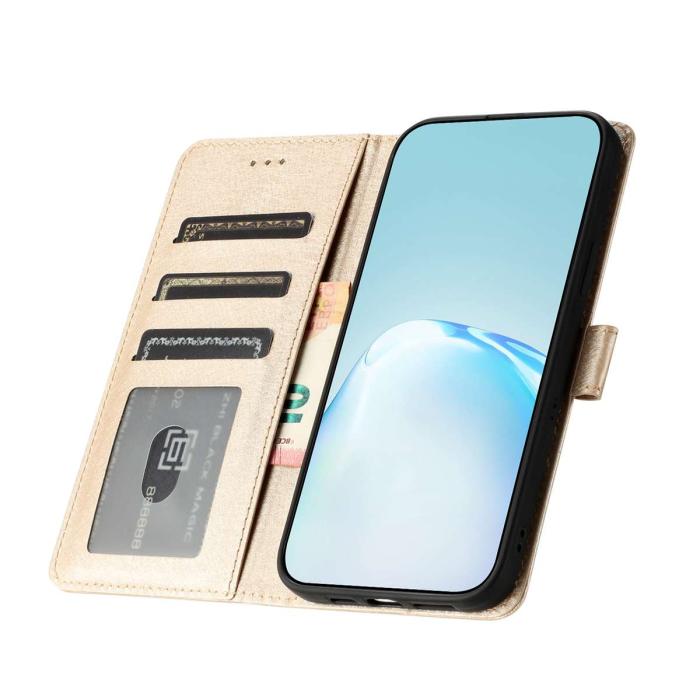 Bild 5, Motorola Edge 70 Fodral Läder Guld