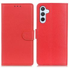 Samsung Galaxy S24 FE Fodral Litchi Läder Röd