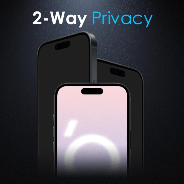 Bild 3, NORTHJO iPhone 16 Skärmskydd Härdat Glas Privacy