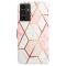 Samsung Galaxy A04s / A13 5G Fodral Marmor Rosa/Vit