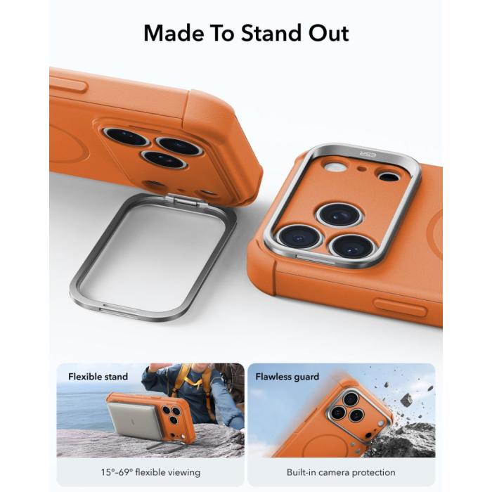 Bild 4, ESR iPhone 18 Pro / 17 Pro Skal MagSafe Cyber Tough Kickstand