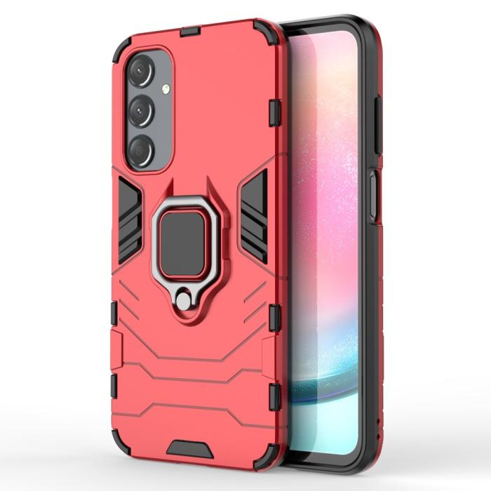 Bild 1, Samsung Galaxy A25 5G Skal Ring Hybrid Armor Röd
