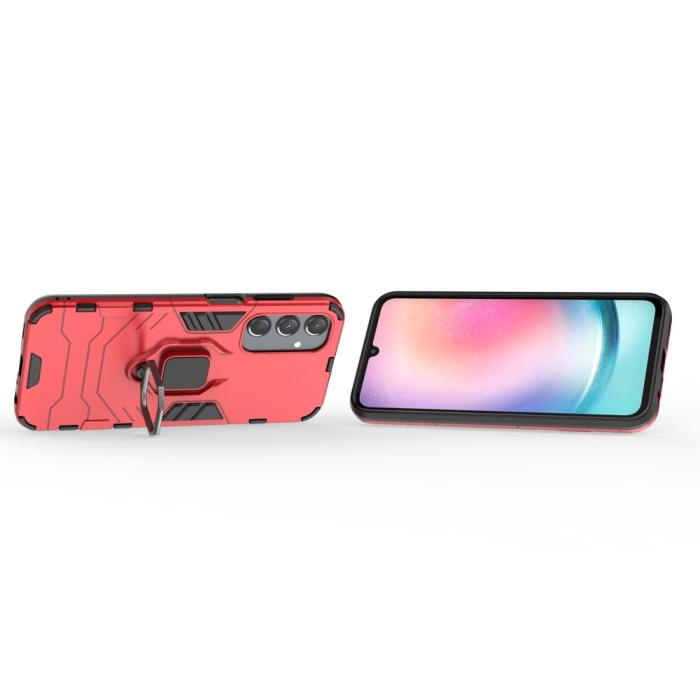 Bild 3, Samsung Galaxy A25 5G Skal Ring Hybrid Armor Röd