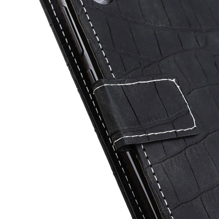 Bild 3, iPhone 12 Pro Max - Krokodil Textur Fodral - Svart