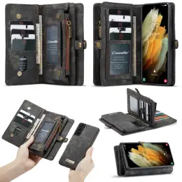 Samsung Galaxy S21 Plus - CASEME 2-i-1 Multifunktionellt Plånboksfodral - Svart