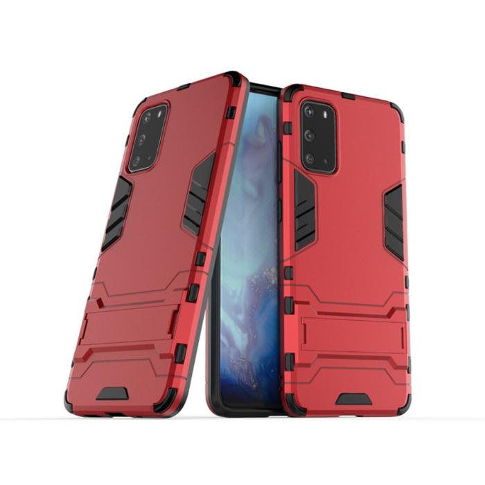 Bild 2, Samsung Galaxy S20 Plus - Armour skal med ställ - Röd