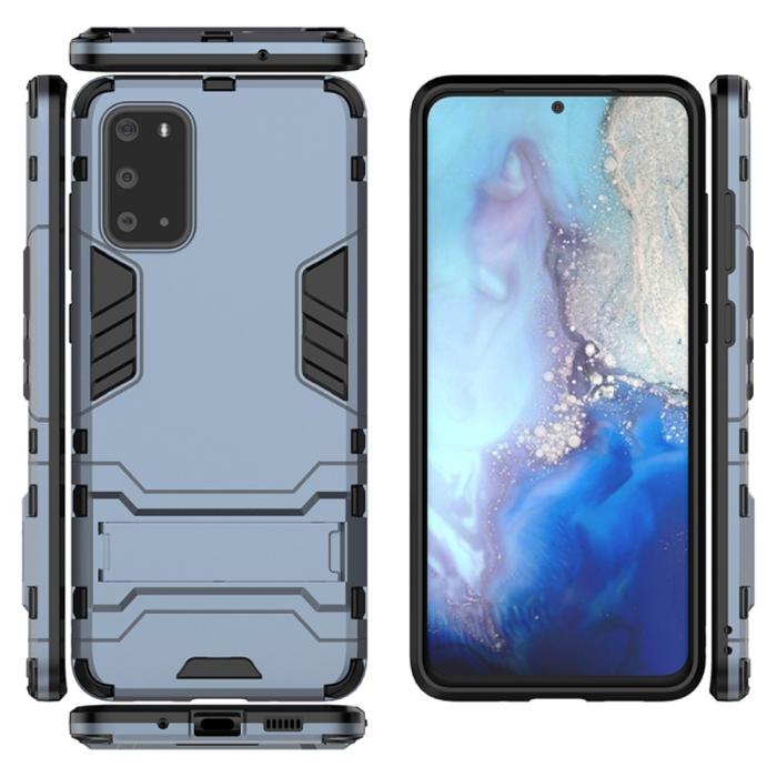 Bild 3, Samsung Galaxy S20 Plus - Armour skal med ställ - Navy Blue